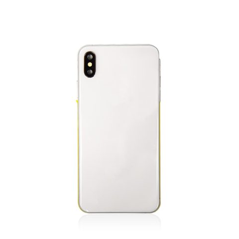 Conjunto de carcasa trasera con piezas pequeñas preinstaladas para iPhone XS Max, plateado — imagen 2