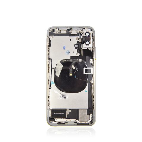 Conjunto de carcasa trasera con piezas pequeñas preinstaladas para iPhone XS Max, plateado — imagen 3