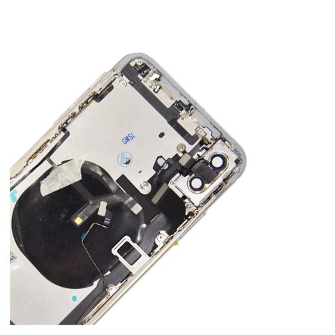 Conjunto de carcasa trasera con piezas pequeñas preinstaladas para iPhone XS Max, plateado — imagen 5