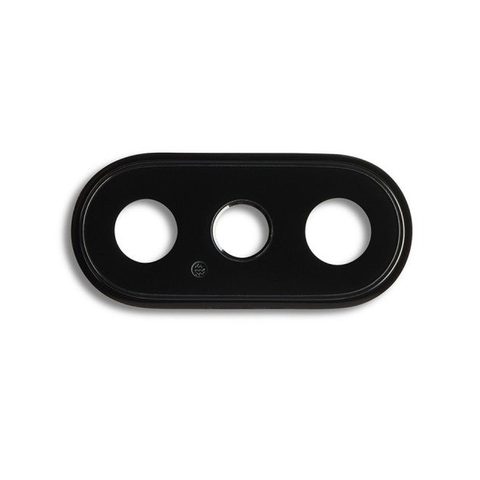 Tapa de lente de cámara trasera para iPhone XS / XS Max, negro