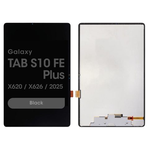 Pantalla LCD con táctil sin marco Service Pack para Galaxy Tab S10 FE Plus, X620 / X626 / 2025 / Black — imagen 1