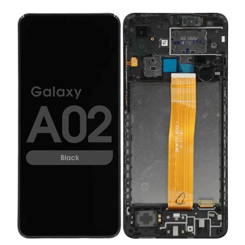 Pantalla LCD con táctil + marco Service Pack para Galaxy A02, A022 / 2020 / Black — imagen 1