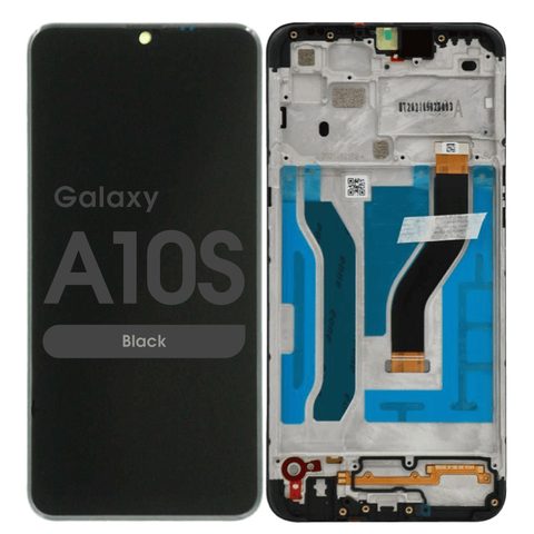Pantalla LCD con táctil + marco Service Pack para Galaxy A10s, A107 / 2019 / Black — imagen 1