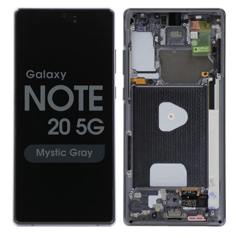 Pantalla OLED con táctil + marco Service Pack para Galaxy Note 20 5G (N980), Mystic Gray — imagen 1