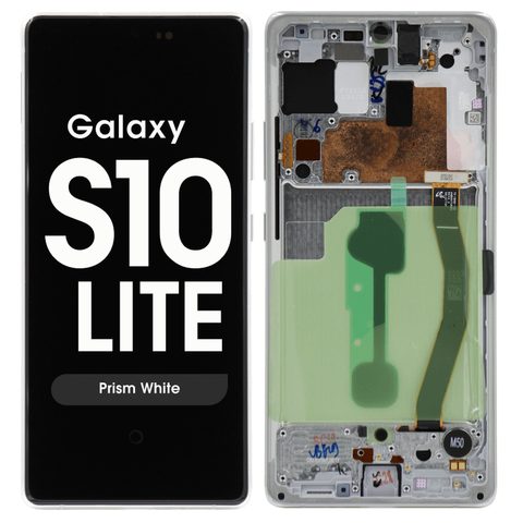 Pantalla OLED con táctil + marco Service Pack para Galaxy S10 Lite (G770), Prism White — imagen 1