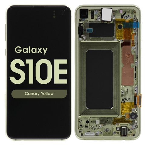 Pantalla OLED con táctil + marco Service Pack para Galaxy S10e (G970), Canary Yellow — imagen 1