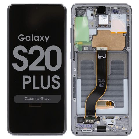 Pantalla OLED con táctil + marco Service Pack para Galaxy S20 Plus (G985), Cosmic Gray — imagen 1