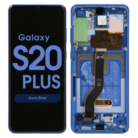 Pantalla OLED con táctil + marco Service Pack para Galaxy S20 Plus (G985), Aura Blue — imagen 1