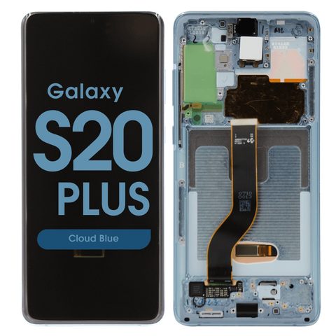 Pantalla OLED con táctil + marco Service Pack para Galaxy S20 Plus (G985), Cloud Blue — imagen 1