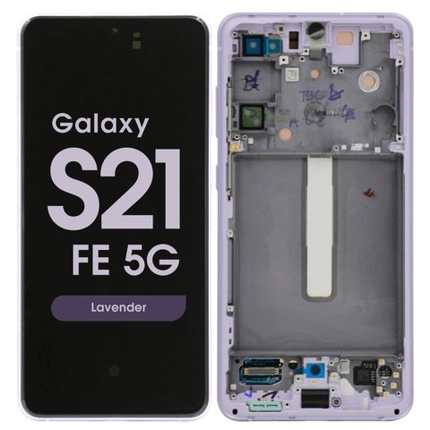 Pantalla OLED con táctil + marco Service Pack para Galaxy S21 FE 5G (G990), Versión US / Internacional, Lavender — imagen 1