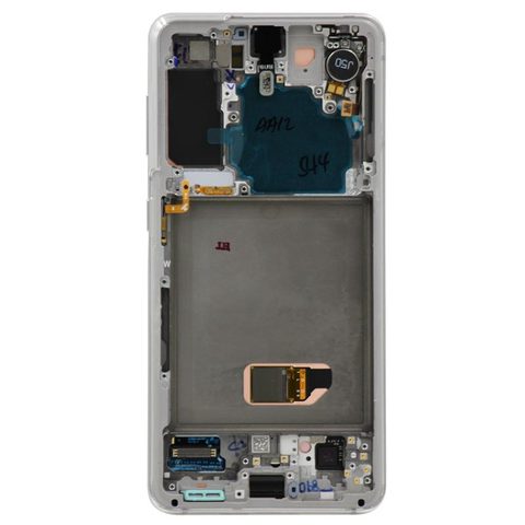 Pantalla OLED con táctil + marco Service Pack para Galaxy S21 (G991), Must Transfer Antenna for Verizon / Phantom White — imagen 3