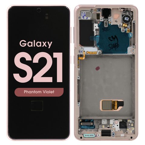 Pantalla OLED con táctil + marco Service Pack para Galaxy S21 (G991), Must Transfer Antenna for Verizon / Phantom Violet — imagen 1