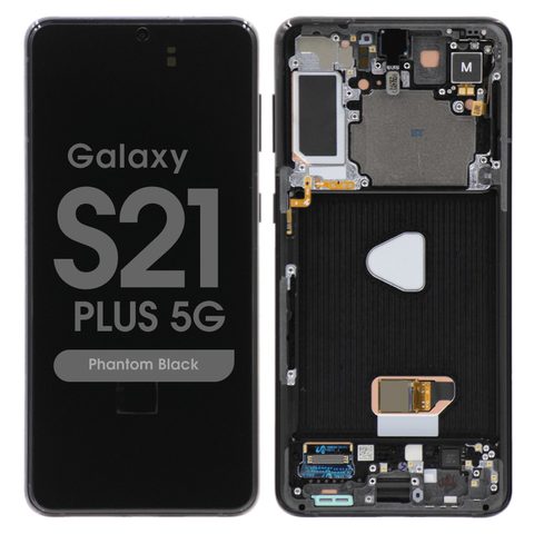 Pantalla OLED con táctil + marco Service Pack para Galaxy S21 Plus 5G (G996), Must Transfer Antenna for Verizon / Phantom Black — imagen 1
