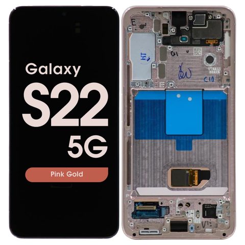 Pantalla OLED con táctil + marco Service Pack para Galaxy S22 5G (S901), Pink Gold — imagen 1