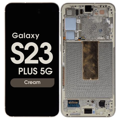 Pantalla OLED con táctil + marco Service Pack para Galaxy S23 Plus 5G (S916), Versión US / Internacional, Cream — imagen 1