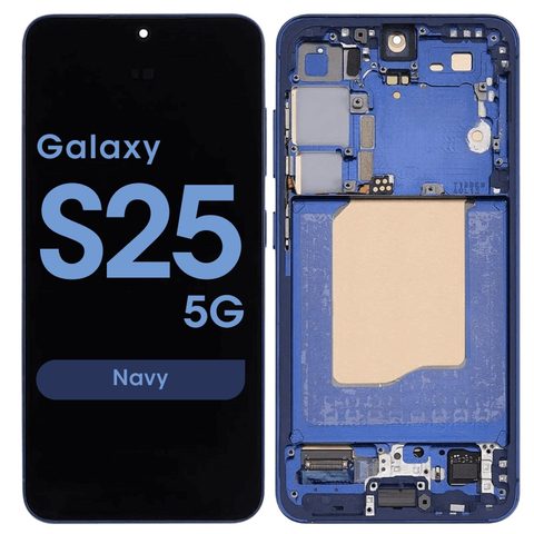 Pantalla OLED con táctil + marco Service Pack para Galaxy S25 5G (S931), Versión US / Internacional, Navy — imagen 1