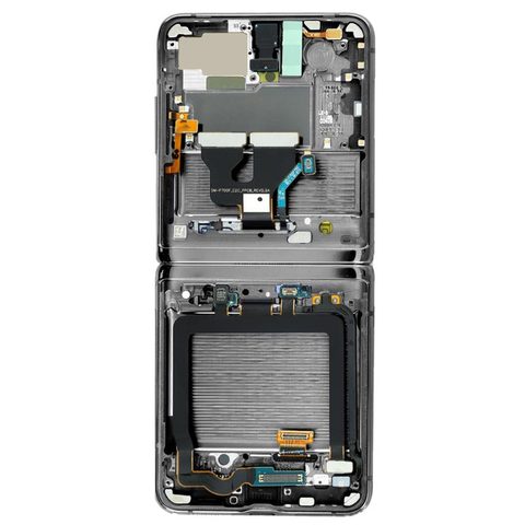 Pantalla OLED con táctil + marco Service Pack para Galaxy Z Flip 5G (F707), Versión US / Internacional, Phantom Black — imagen 3