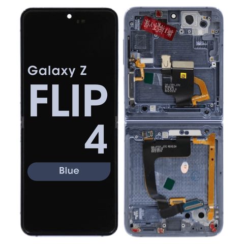 Pantalla OLED con táctil + marco Service Pack para Galaxy Z Flip 4 (F721), Versión US / Internacional, Blue — imagen 1