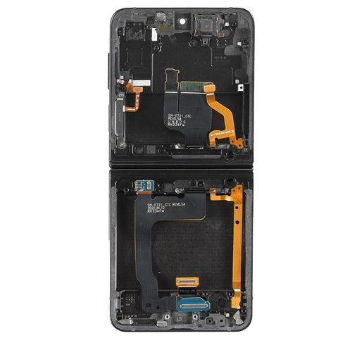 Pantalla OLED con táctil + marco Service Pack para Galaxy Z Flip 4 (F721), Phantom Black — imagen 3