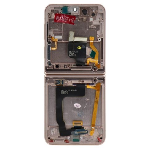 Pantalla OLED con táctil + marco Service Pack para Galaxy Z Flip 4 (F721), Versión US / Internacional, Pink Gold — imagen 3