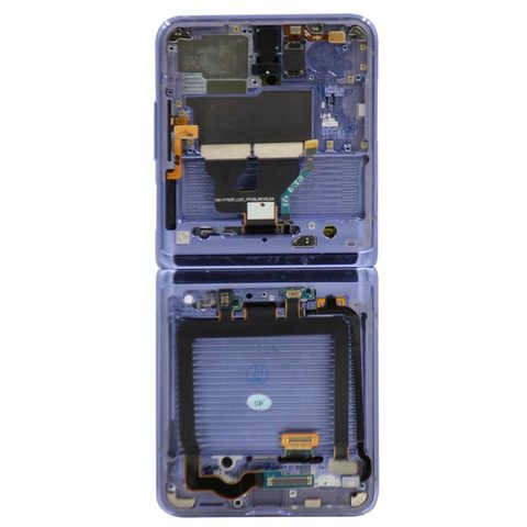Pantalla OLED con táctil + marco Service Pack para Galaxy Z Flip 5G (F707), Versión US / Internacional, Mirror Purple — imagen 3