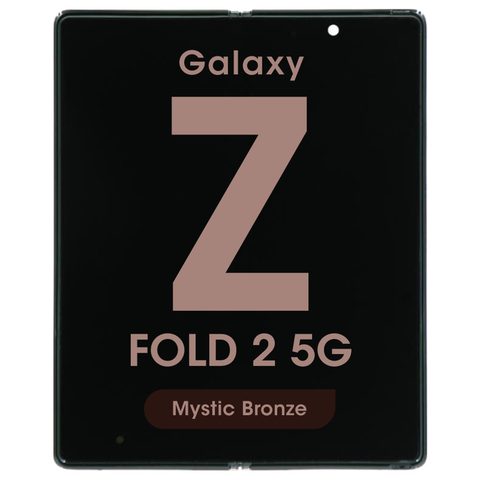 Pantalla OLED con táctil + marco Service Pack para Galaxy Z Fold 2 5G (F916), Versión US / Internacional, Main Screen / Mystic Bronze — imagen 1