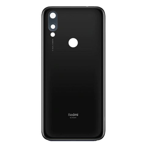 Tapa trasera con lente de cámara principal Xiaomi para Redmi 7, Negro